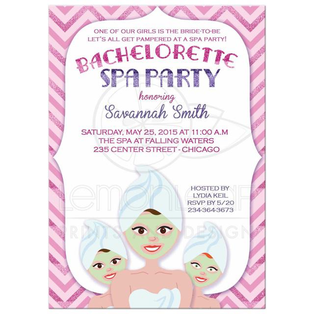 Spa Girl Bachelorette Envelopes