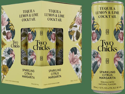 Lemon & Lime Cocktail Sparkling Citrus Margarita 4 Pack