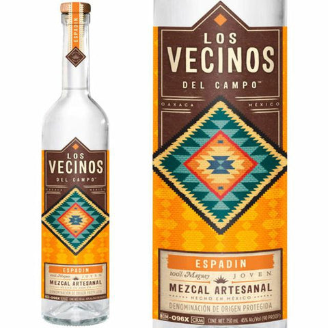 Los Vecinos  DEl Campo Espadin Mezcal Joven Artesanal