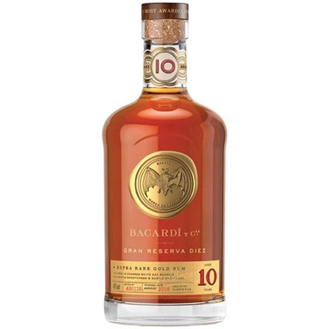 Bacardi Y Cia Gran Reserva Diez 10 Years Extra Rare Gold Rum