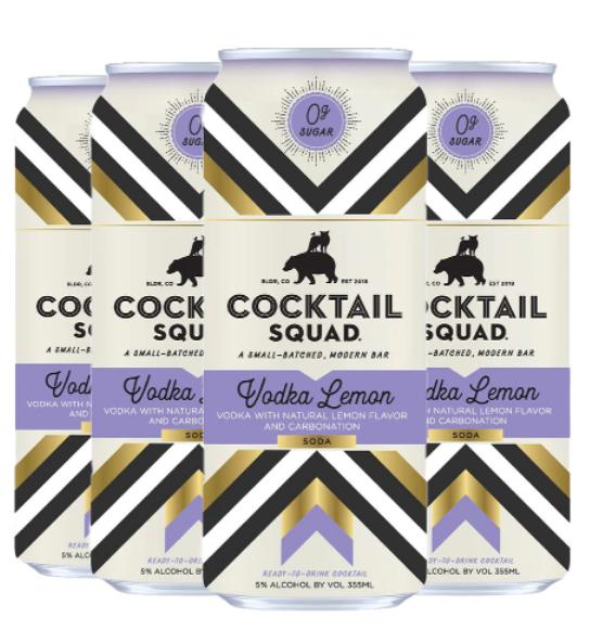 Vodka Squad Vodka Lemon  (4 Pack)