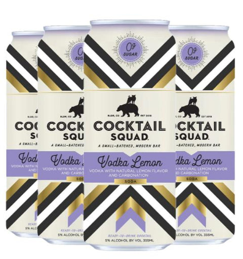 Vodka Squad Vodka Lemon  (4 Pack)