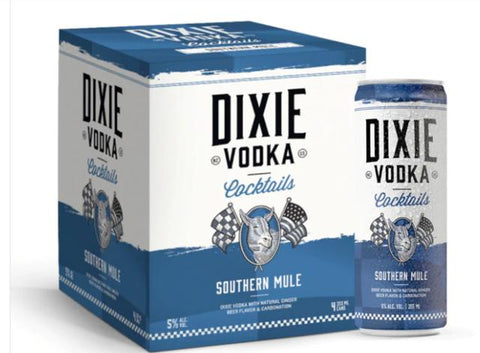 Dixie Vodka Cocktails Southern Mule (4 Pack)