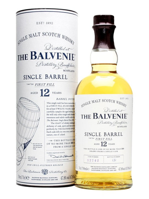Balvenie 12 Year Single Barrel Scotch Whisky