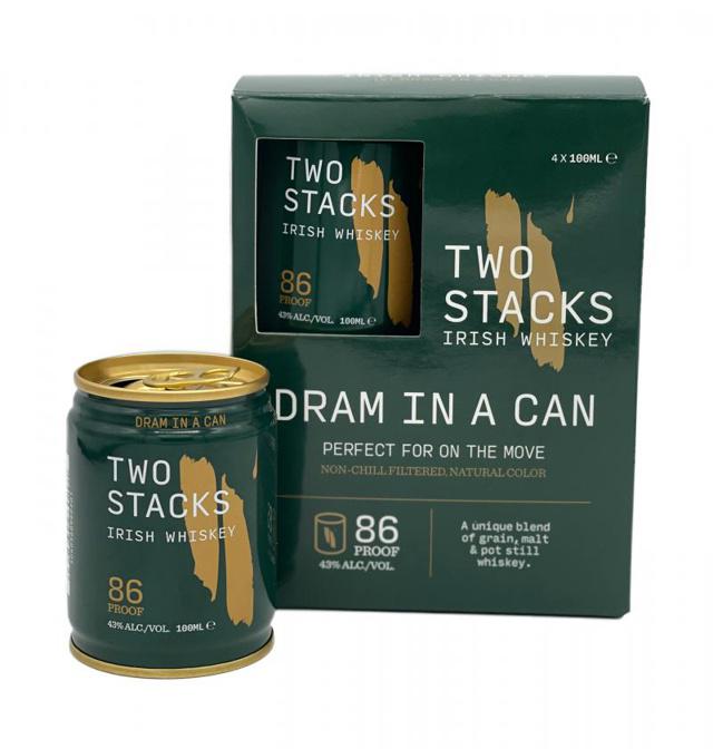 Two Stacks Irish Whiskey Dram IN A CAN