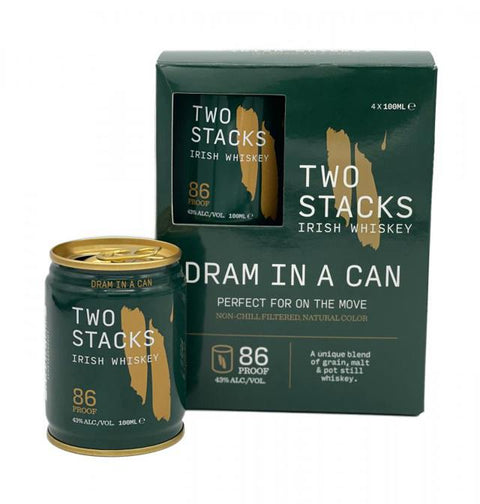 Two Stacks Irish Whiskey Dram IN A CAN
