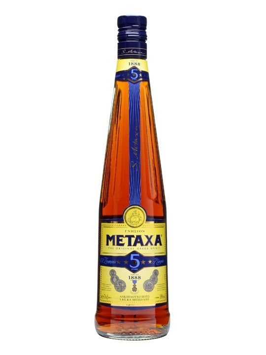 Metaxa 5 Star Brandy Greek Liqueur 750 ml