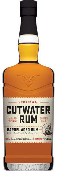 Cutwater Three Sheets Rum Barrel aged Rum 80 Proof
