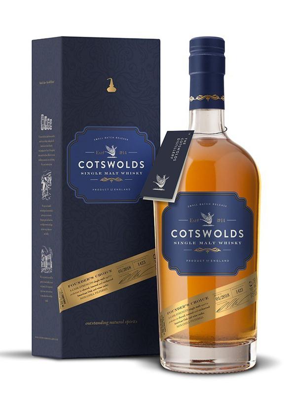 Cotswolds Single Malt Whisky Founders's Choice Cask Strength Batch # 960
