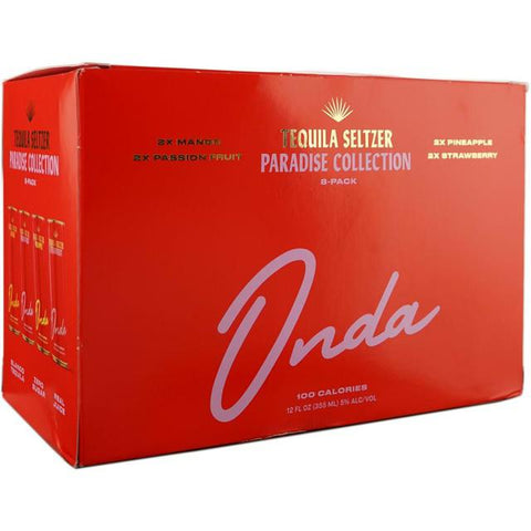 Onda Tequila Seltzer Paradise Collection (8 Pack) 12oz