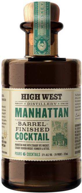 High West Manhattan Barrel Finished Cocktail