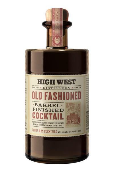 High West Old Fashioned Barrel Finished Cocktail