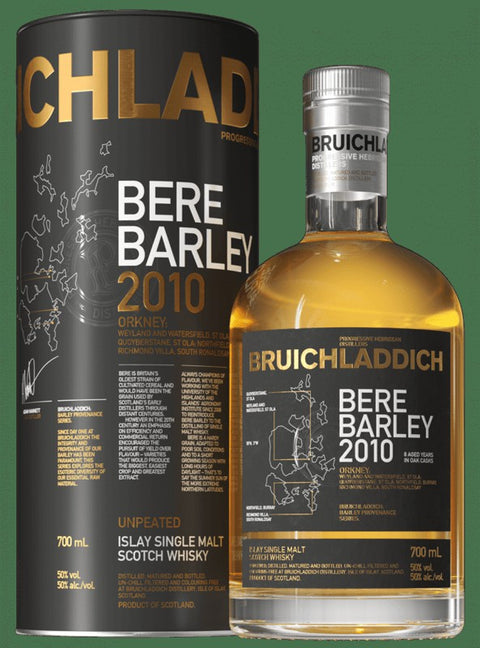 Bruichladdich Bere Barley 2010 Unpeated Single Malt Scotch