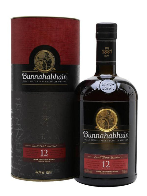 Bunnahabhain 12 yr small batch single malt whisky