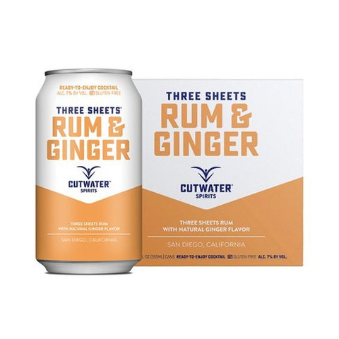 Cutwater Rum and ginger 4 pack cans