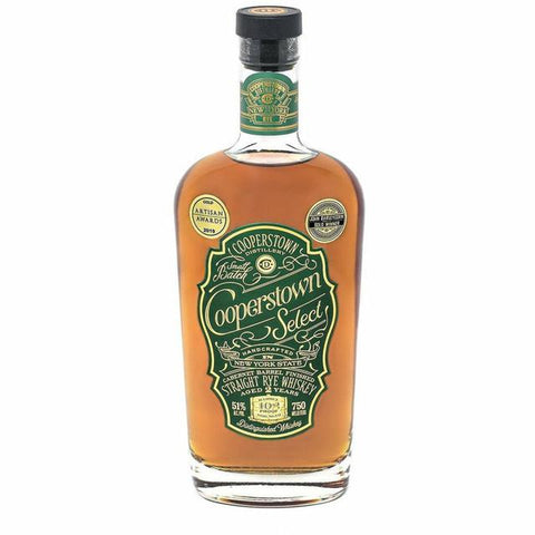 Cooperstown Select Straight Rye Whiskey