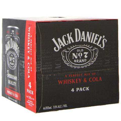 Jack Daniels Whiskey & Cola (4 pack)