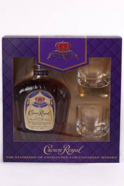 Crown Royal Collector Edition With 2 Shot Glasses