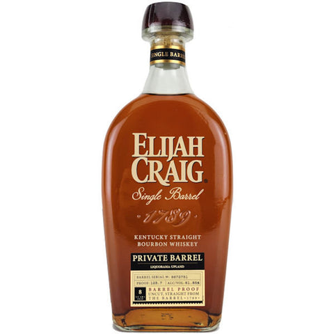 Elijah Craig Private Barrel The Bourbon Enthusiast Single Barrel No 6677956 8 year 750 ml