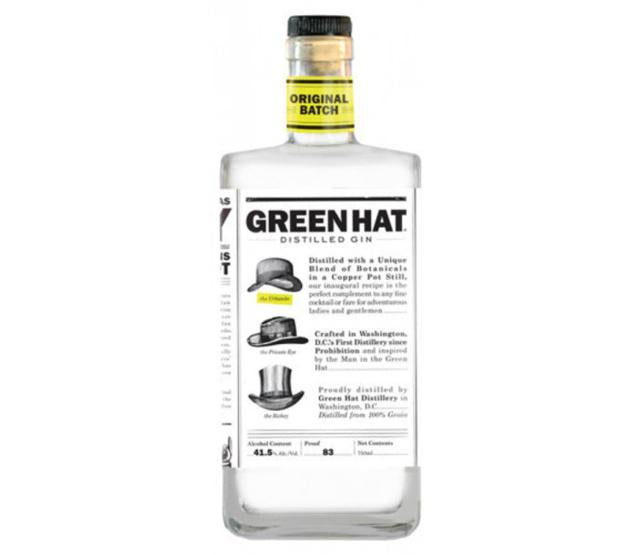 Green Hat Distilled Gin Original Batch