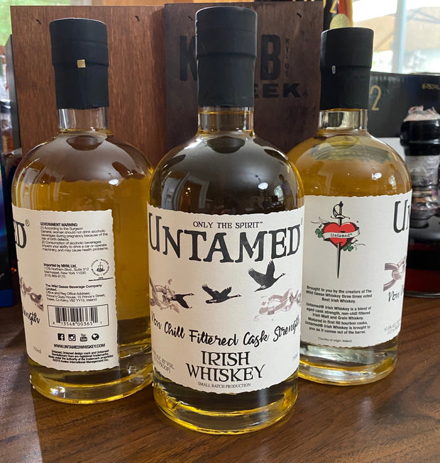 Untamed Non Chill Filtered Cask Strength Irish Whiskey (Proof 127.6) 750 ml