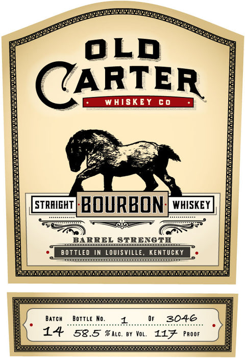 Old Carter Straight Bourbon Whiskey Batch 14 750 ml